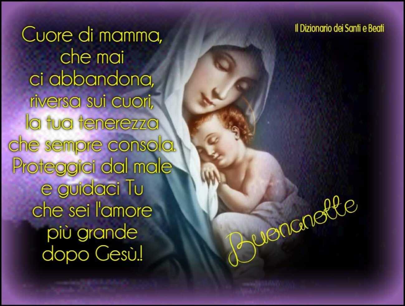 Immagini di buonanotte cristiane cattoliche per Facebook 5