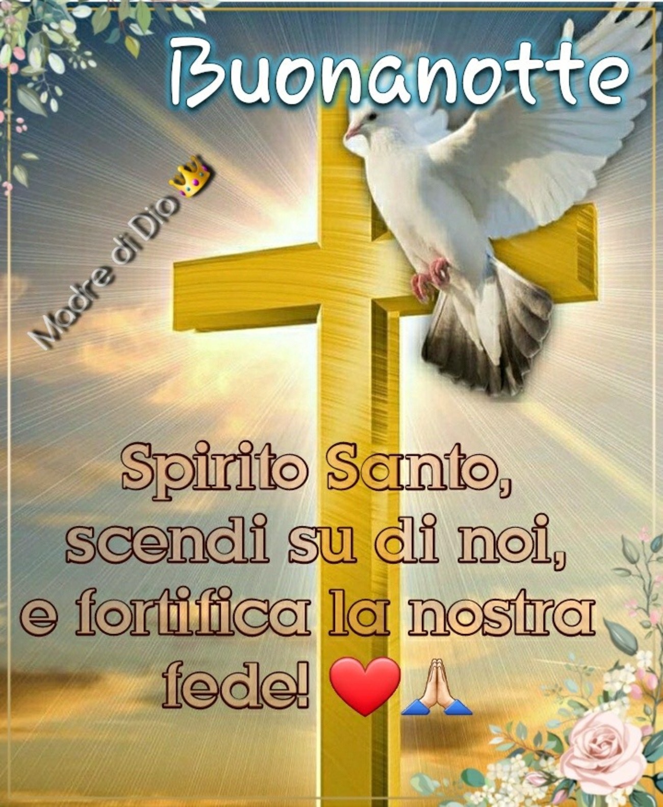 Immagini di buonanotte cristiane cattoliche per Facebook 6